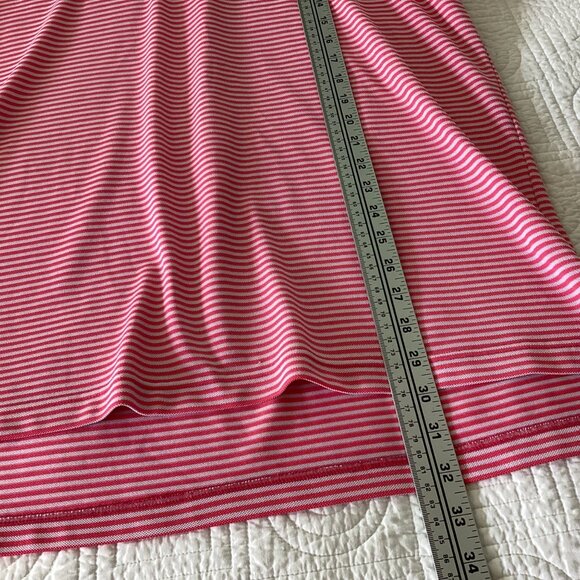 Peter Millar Summer Comfort Red & White Striped Polo Shirt L Golf - Picture 9 of 12